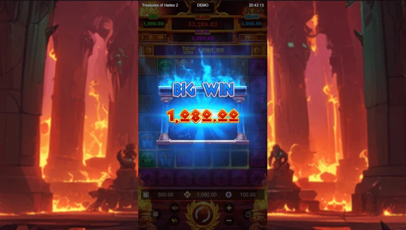 Treasures of Hades 2 – nagy nyeremény a 7×7-es bővített rácson a Rectangle Games nyerőgépében